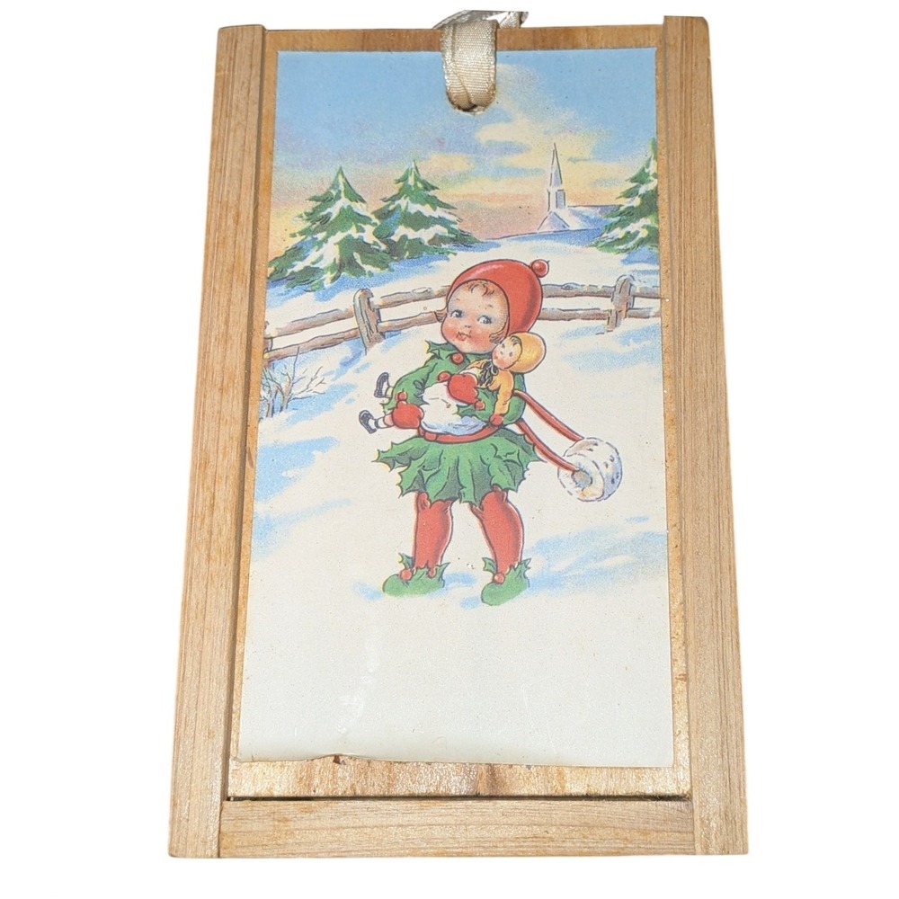 VTG Roman Inc Hollykids Mistletots Caroling Songbook Figurine 82043 1997 NIB